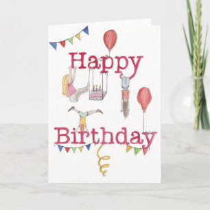 Gymnastics Birthday-kort Kort