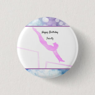 Gymnastics Birthday Uneven Pub Watercolor Knapp