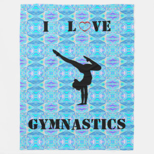 Gymnastics Blanket - I Kärlek Gymnastics Ull Fleecefilt