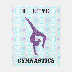 Gymnastics Blanket - I Kärlek Gymnastics Ull Fleecefilt