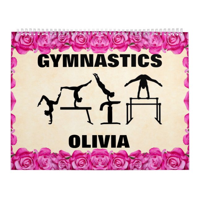 Gymnastics Blommigt Calendar Kalender (Omslag)
