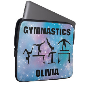 Gymnastics Blue Glam Laptop Fodral