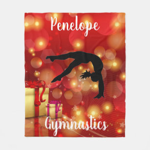 Gymnastics Bokeh Gifts n' Glitz Fleecefilt
