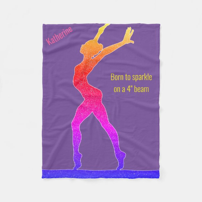 Gymnastics Born to Gnistra Balance Beam Fleecefilt (Framsidan)