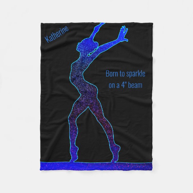 Gymnastics Born to Gnistra Balance Beam Fleecefilt (Framsidan)