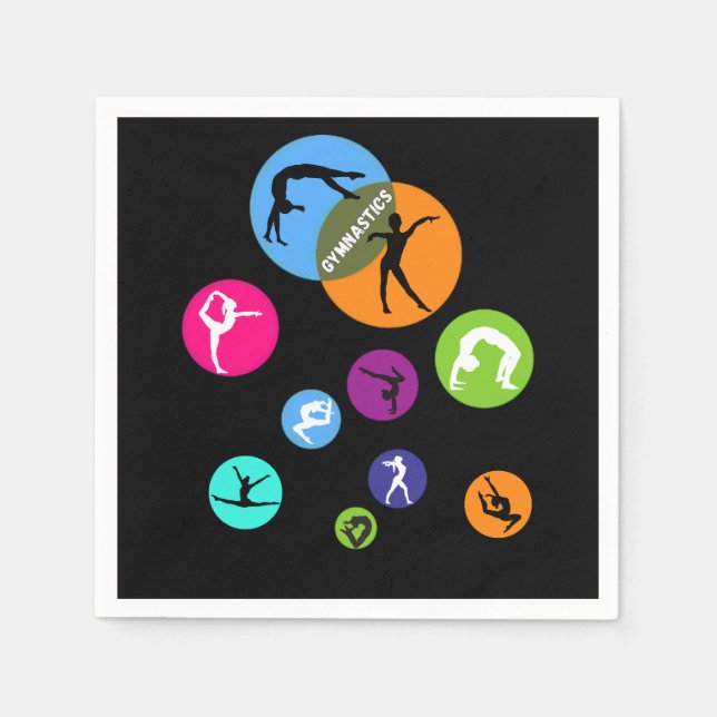 Gymnastics Bubble Pappersservett (Framsidan)