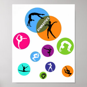 Gymnastics Bubble Poster