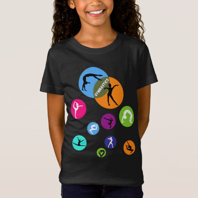 Gymnastics Bubble T Shirt (Framsida)