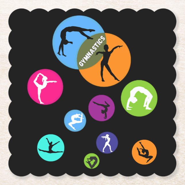 Gymnastics Bubble Underlägg Papper (Framsida)