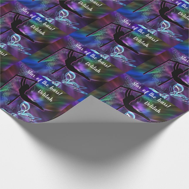 Gymnastics Butterfly Star of the Pub Personlig Presentpapper (Hörn)