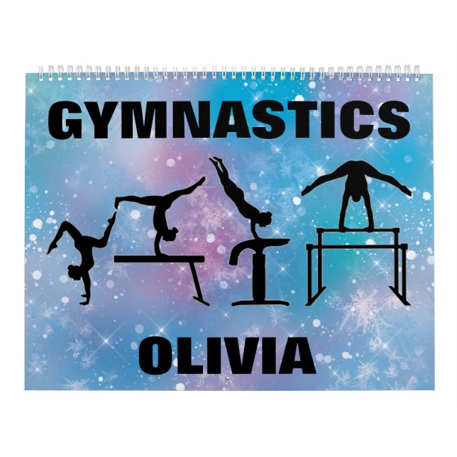 Gymnastics Calendar Blue Glam Kalender (Omslag)