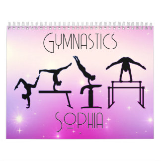 Gymnastics Calendar Rosa Lila Ombre Kalender