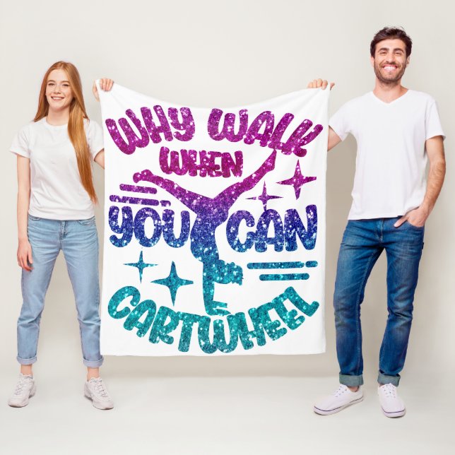 Gymnastics Cartjul Magenta Lila Turcos Fleecefilt (På plats)