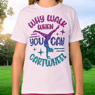 Gymnastics Cartjul Magenta Lila Turcos T Shirt