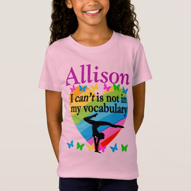 GYMNASTICS CHAMPION PERSONLIG T SHIRT (Framsida)