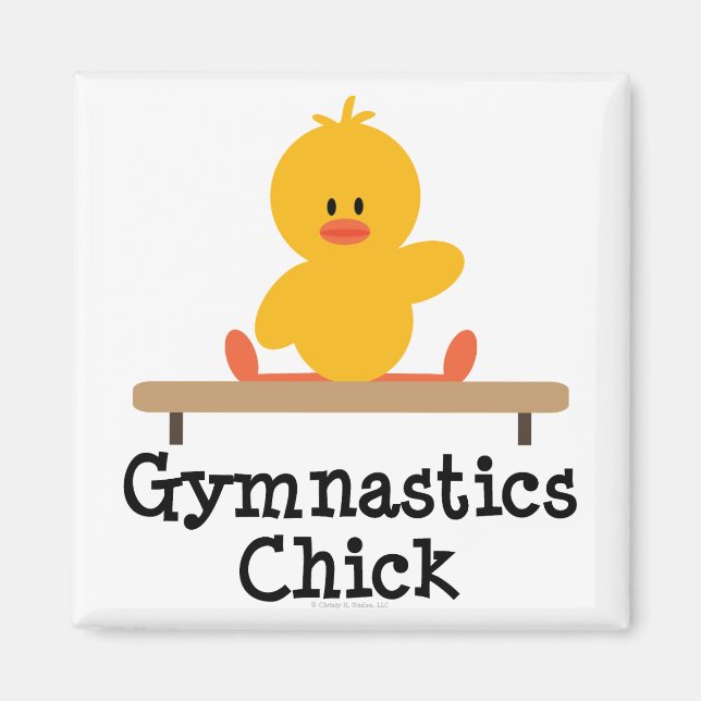 Gymnastics Chick Magnet (Framsidan)
