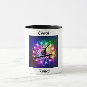 Gymnastics Coach Balance Beam Personlig mugg