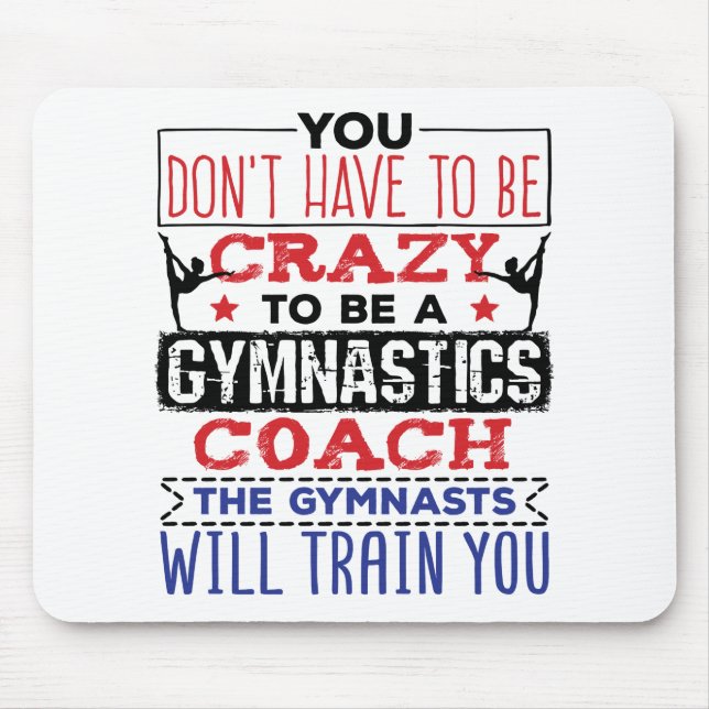 Gymnastics Coach Funny Appreciation Gift Crazy Musmatta (Framsidan)