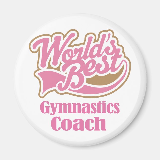 Gymnastics Coach Gift Magnet (Framsidan)