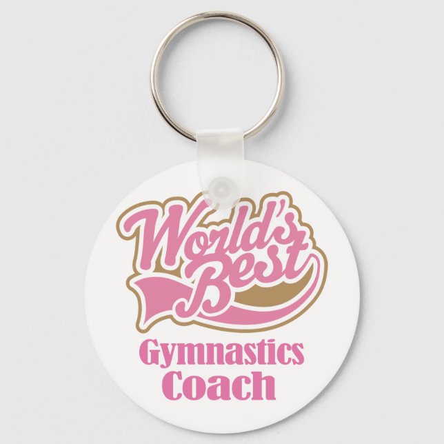Gymnastics Coach Gift Nyckelring (Framsida)