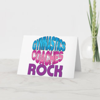 Gymnastics Coach Gifts Helgkort