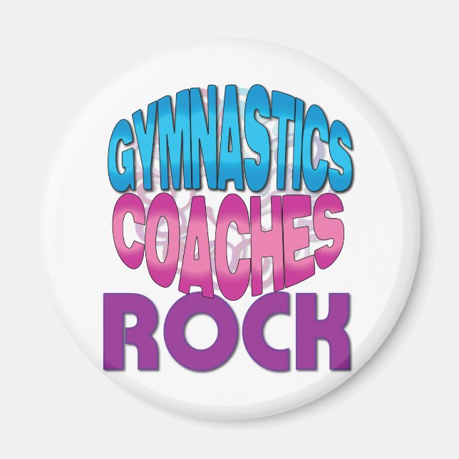 Gymnastics Coach Gifts Magnet (Framsidan)