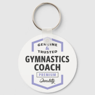 Gymnastics Coach Logotyp Gifts. Nyckelring