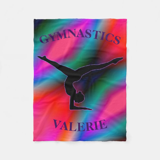 Gymnastics Colorful Fleece Blanket (Framsidan)