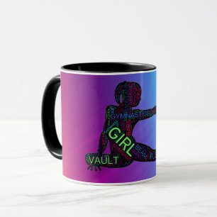 Gymnastics Colorful Ord Art Mugg