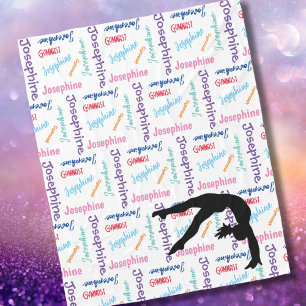 Gymnastics Dance Cheer Hennes Namn och sport övera Fleecefilt