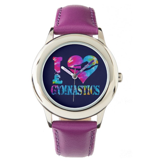 Gymnastics Dance Cheer Watch Glitter Anpassningsba Armbandsur (Framsida)