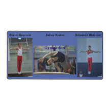 GYMNASTICS Desk Mat, Daniel, Julius och Johannes