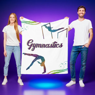 Gymnastics Dreams: Mysigt Fleece Blanket for Gymna