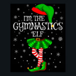 Gymnastics Elf Christmas Matching Family Women Gir Poster<br><div class="desc">Gymnastics Elf Christmas Matching Family Women Girls Elf</div>