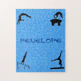 Gymnastics Events Blue Gnistra Puzzle Pussel