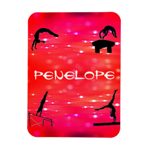 Gymnastics Events Personlig Girls Magnet