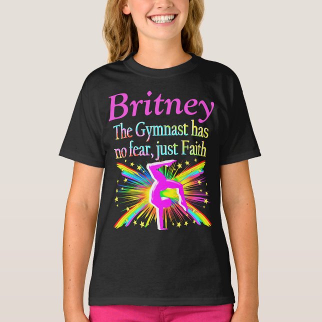 GYMNASTICS FAITH PERSONLIG T SHIRT (Framsida)