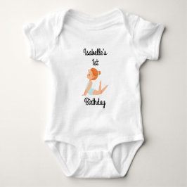 Gymnastics Födelsedagsfest Bodykosten T Shirt