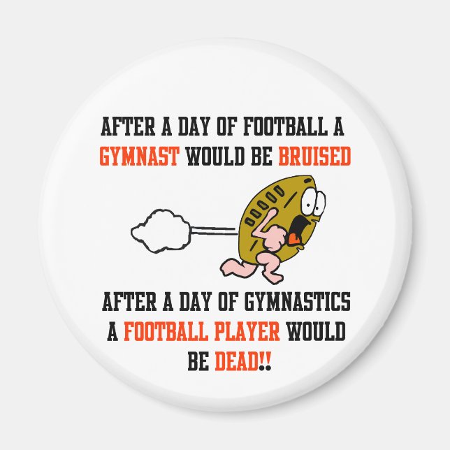 Gymnastics Football Magnet (Framsidan)