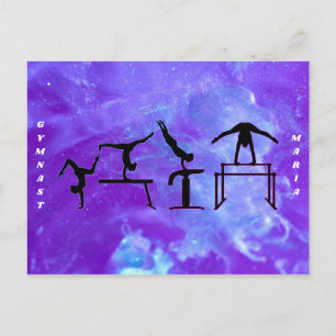 Gymnastics Galaxy Gymnast vykort