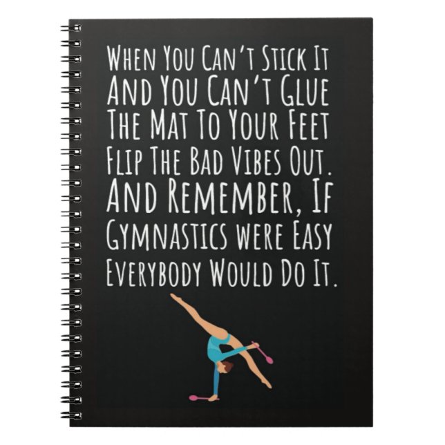 Gymnastics Gift Ideas Sport Girls Women Acrobatics Anteckningsbok (Framsidan)