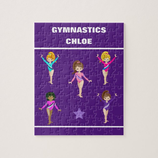 GYMNASTICS GIFT MED 5 GYMNASTS PERSONLIG PUSSEL (Vertikal)