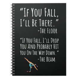 Gymnastics Gifts Sport Women Beam Girl Acrobats Anteckningsbok
