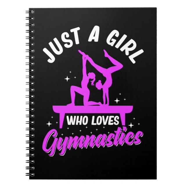 Gymnastics Girl Acrobatic Girl Gymnast Anteckningsbok (Framsidan)