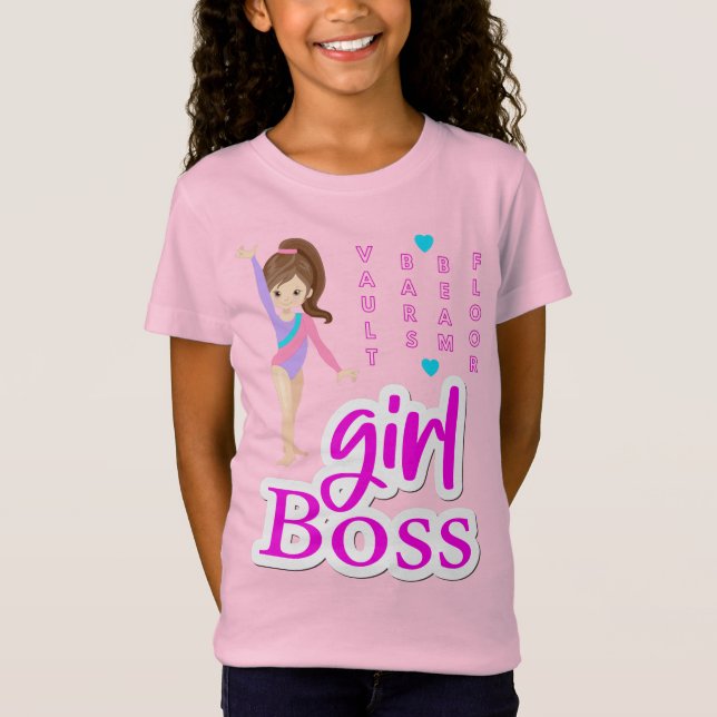Gymnastics Girl Chef T-Shirt (Framsida)