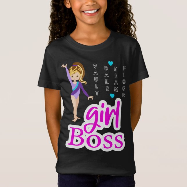 Gymnastics Girl Chef T-Shirt (Framsida)