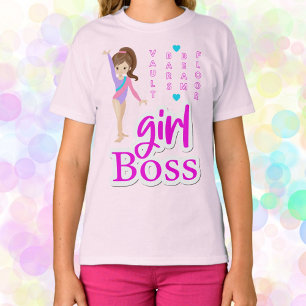 Gymnastics Girl Chef T Shirt