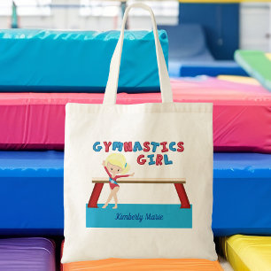 Gymnastics Girl Cute Blonde Gymnast Tygkasse