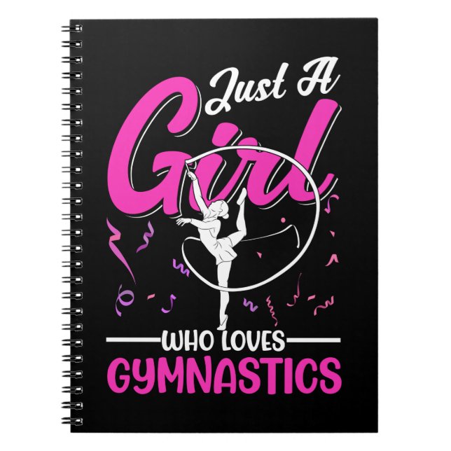 Gymnastics Girl Funny Acrobatic Girl Gymnast Anteckningsbok (Framsidan)