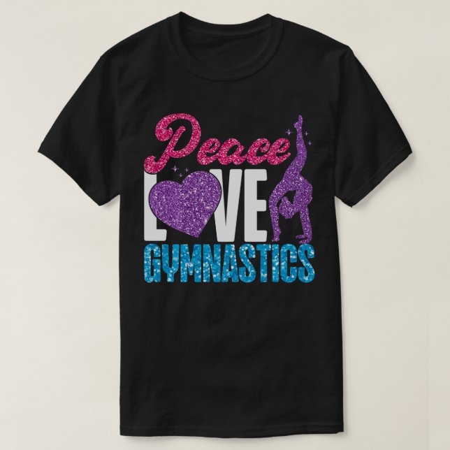 Gymnastics Girl Gymnastics T Shirt (Design framsida)